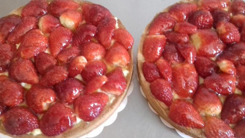 tarte aux fraises
